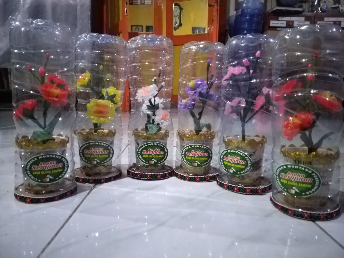 Buket Bunga Mini Botol